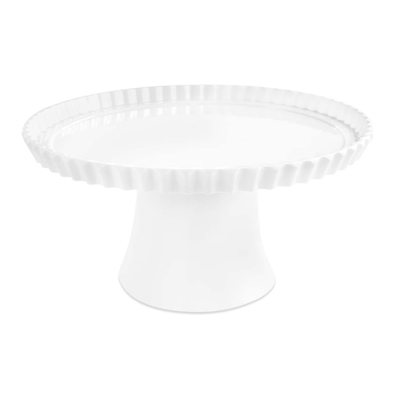 10" White Melamine Cake Stand by Makery®